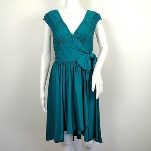 Calypso St Barth Silk Pila Wrap Dress Cap Sleeves NWT